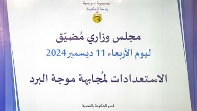 مجلس وزاري مضيق يتابع تدابير مجابهة موجة البرد ويقرّ عدّة إجراءات استباقيّة 